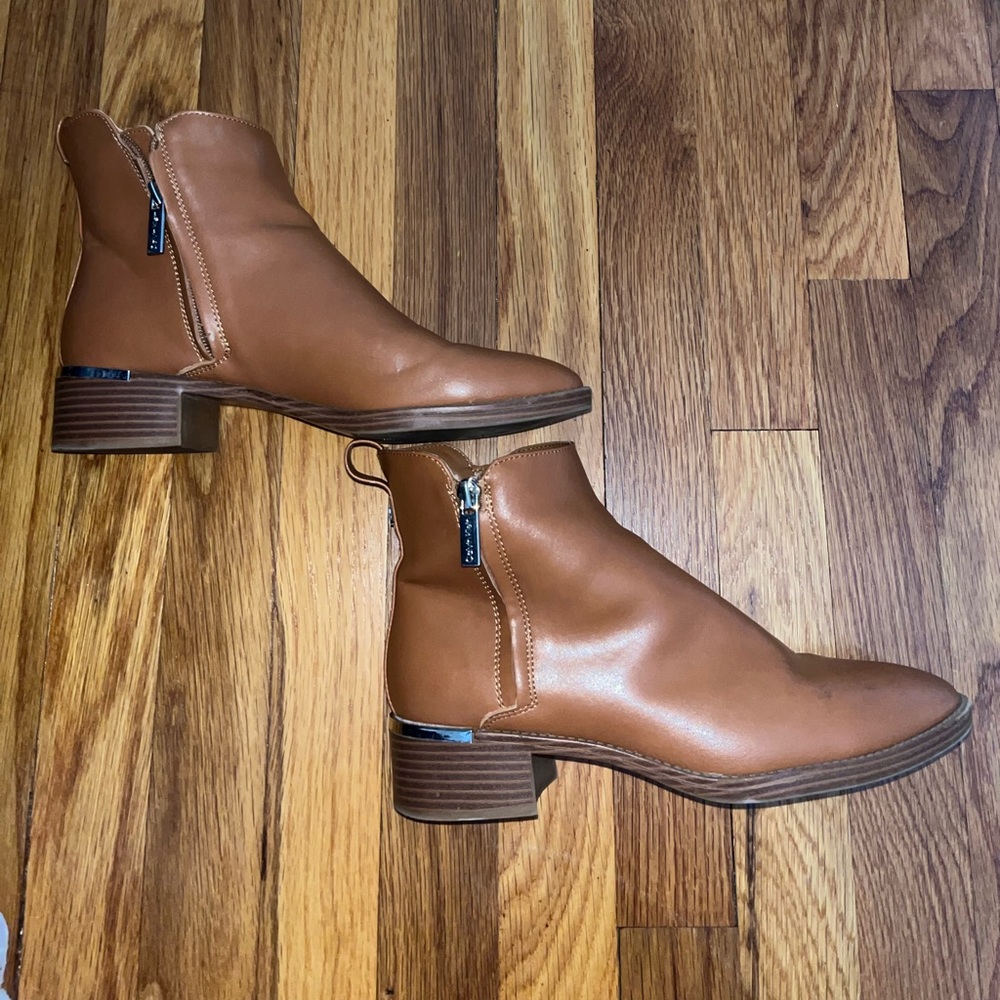 Calvin Klein Tan Ankle Booties